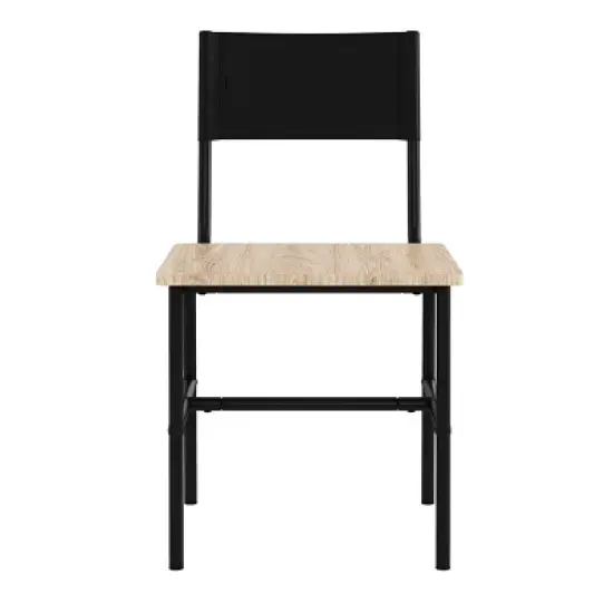 2pk Boulevard Caf&eacute; Dining Chairs Metal and Faux Leather - Sauder image {6}