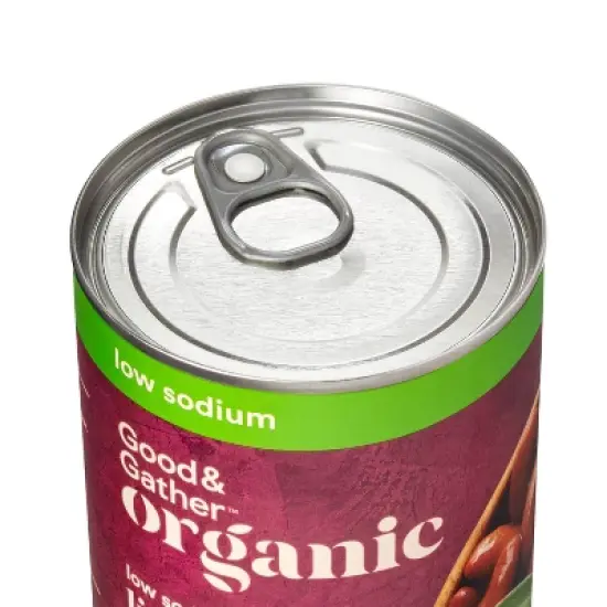 Organic Low Sodium Light Red Kidney Beans - 15oz - Good & Gather&trade; image {3}