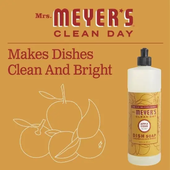 Mrs. Meyer's Clean Day Dish Soap - Apple Cider - 16 fl oz image {5}