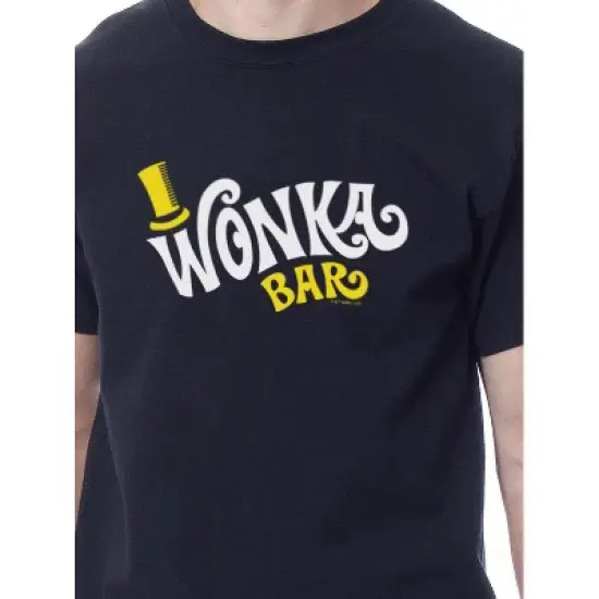 Willy Wonka Mens' Wonka Chocolate Bar Sleep Pajama Set Shirt Pants Multicolored image {1}