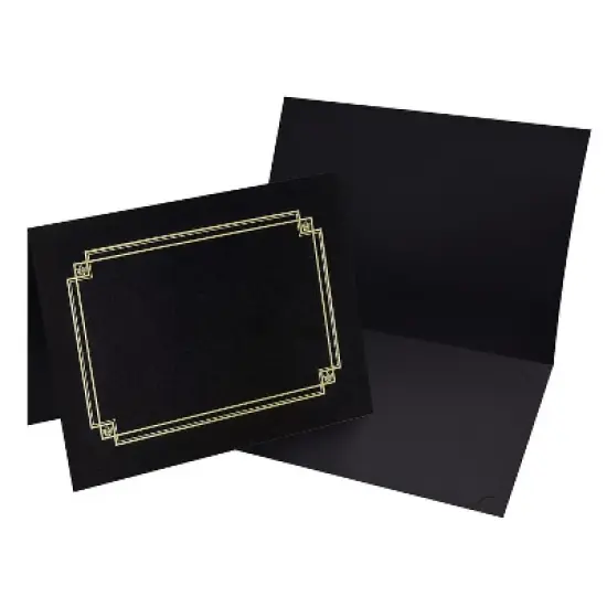 Great Papers Premium Textured Certificate Holder Black 938603 image {1}