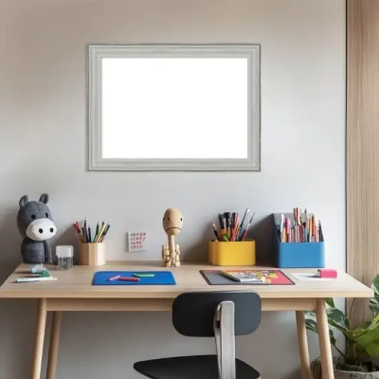 Amanti Art Bel Volto Silver Framed Dry Erase Magnetic Board image {5}