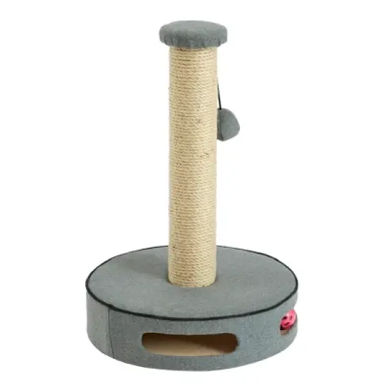 Two by Two Gainesville - Gray Cat Scratching Post Cat Furniture - 19.7 in. Tall image {3}