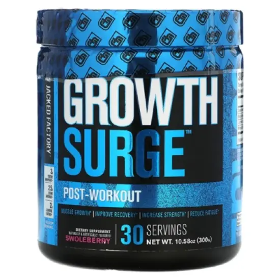 Jacked Factory Growth Surge, Post-Workout, Swoleberry, 10.58 oz (300 g) image {5}