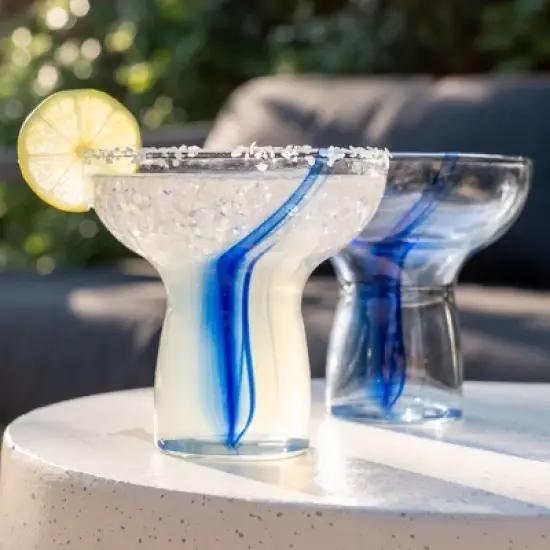 Libbey Blue Ribbon Stemless Margarita Glasses, 10.25 ounce, Set of 6 image {3}