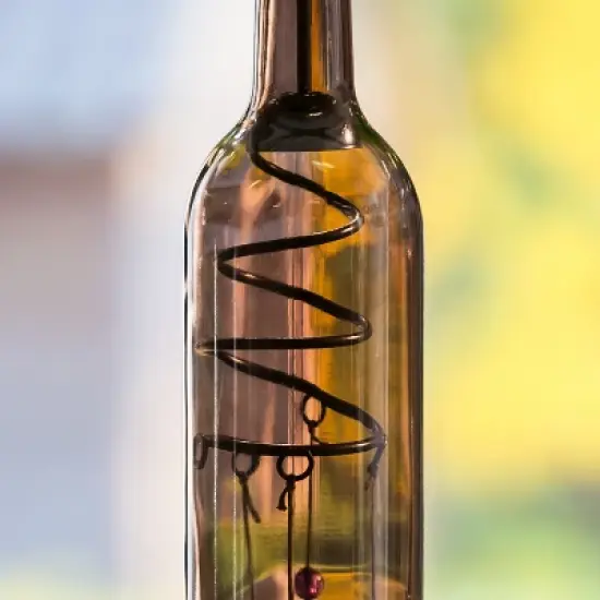 Evergreen 29"H Wind Chime, Orange Bottle- Fade and Weather Resistant Outdoor Decor for Homes, Yards and Gardens image {2}