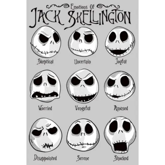 Men's The Nightmare Before Christmas Emotional Jack Sweatshirt image {1}