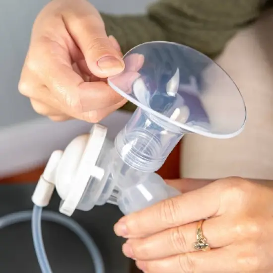 Dr. Brown's Customflow Double Electric Quiet Breast Pump with SoftShape Silicone Shields - 2ct image {7}