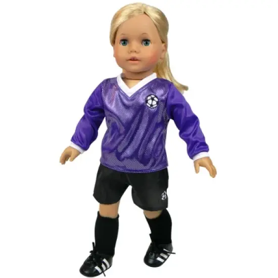 Sophia&rsquo;s Doll Soccer Outfit 6-Piece Set with Ball for 18" Dolls image {3}