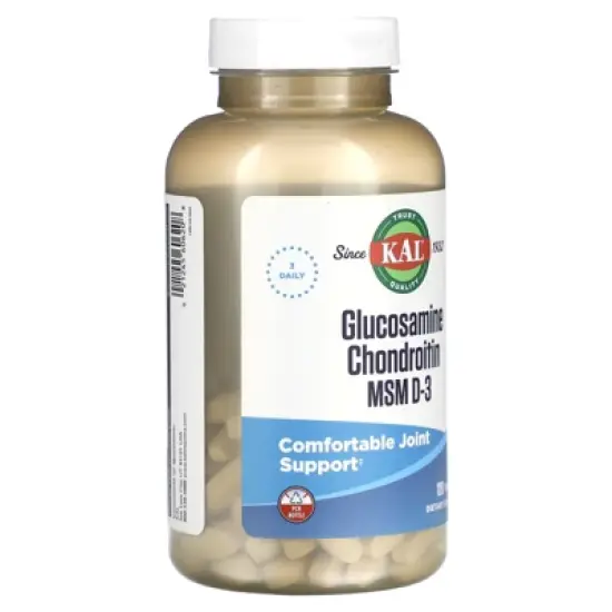 KAL Glocosamine Chondroitin MSM D-3, 120 tablets image {3}
