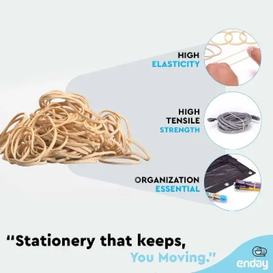 Rubber Bands Assorted. Stretchable Elastic Bands, Assorted Rubber Bands for School, Home, or Office Supplies image {2}
