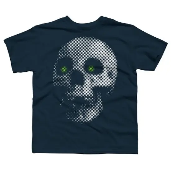 Boy's Design By Humans Giant Halloween Skull By robotface T-Shirt image {6}