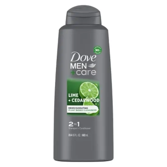 Dove Men+Care Lime & Cedarwood 2-in-1 Shampoo + Conditioner with Plant-Based Cleansers - 20.4 fl oz image {8}
