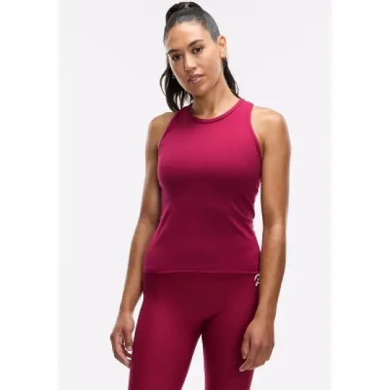 Peloton Women's Cadent Slim Racerback Tank, Beet Red image {3}