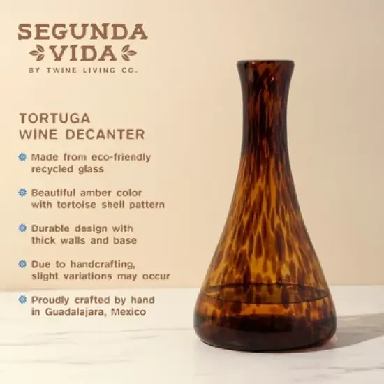 Twine Segunda Vida Recycled Decanter, Wine Carafe image {1}