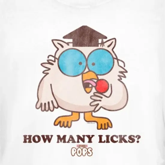 Junior's Tootsie Pop Mr. Owl How Many Licks T-Shirt image {1}