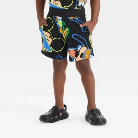 Toddler Boys' 2pc Disney Mickey and Friends Top & Shorts Set - Black image {3}
