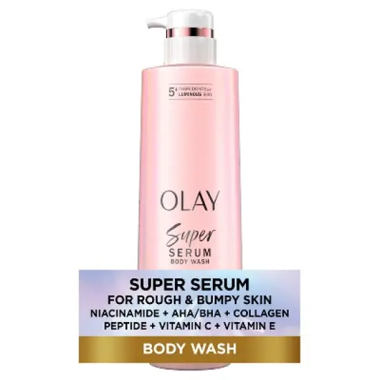 Olay Super Serum Body Wash for Rough and Bumpy Skin - 18.5 fl oz image {10}
