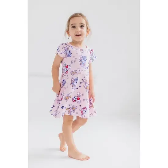 PAW Patrol Skye Chase Marshall Girls French Terry Skater Dress and Scrunchie Little Kid to Big Kid image {1}