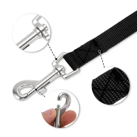 Unique Bargains Training Dog Leash 32.8ft Black 1 Pc image {2}