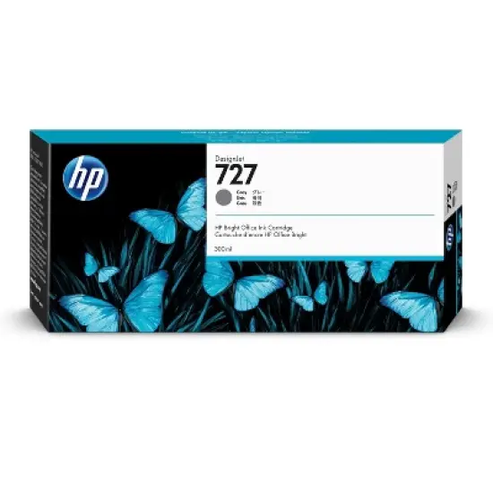 HP 727 300-ml Gray DesignJet Ink Cartridge, F9J80A image {8}
