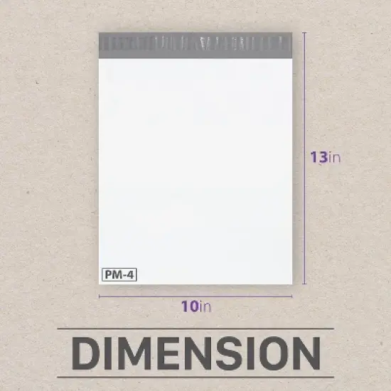 Fosmon 10" x 13", Self-Seal Tear-Proof Polyethylene Mailers image {2}