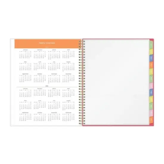 Blue Sky 8.5"x11" 2025-2026 Weekly/Monthly Wirebound Teacher Lesson Planner Printed Apple Sketch, Teacher Supplies image {6}