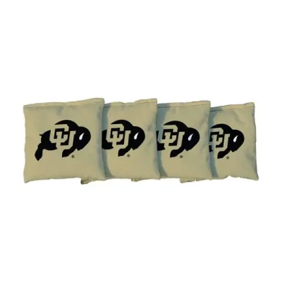 NCAA Colorado Buffaloes Corn-Filled Cornhole Bags Gold - 4pk image {1}