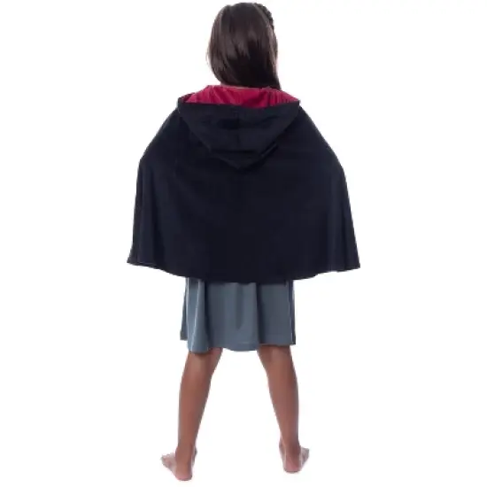 Harry Potter Girls' Gryffindor House Costume Nightgown Pajama Dress Grey image {1}