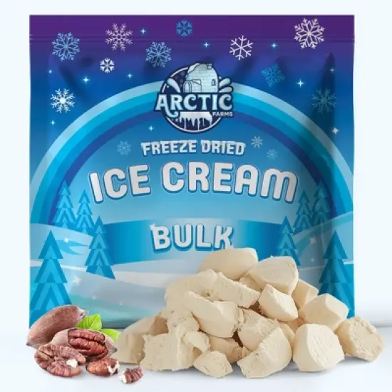 Arctic Farms Freeze Dried Ice Cream That Does Not Melt (Bits) (Butter Pecan) image {6}