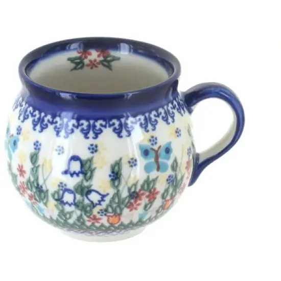 Blue Rose Polish Pottery 455 Vena Bubble Mug image {13}