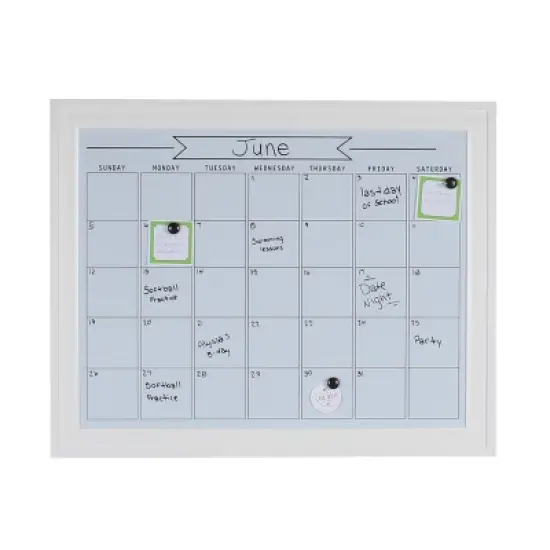 23.5" x 29.5" Bosc Magnetic Dry Erase Board White - DesignOvation image {4}