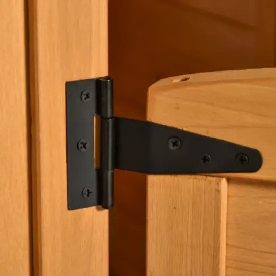 Outsunny Wooden Playhouse for Kids Outdoor, Garden Games Cottage, with Working Door, Windows, Mailbox, Bench, Flowers Pot Holder, 48" x 42.5" x 53" image {4}