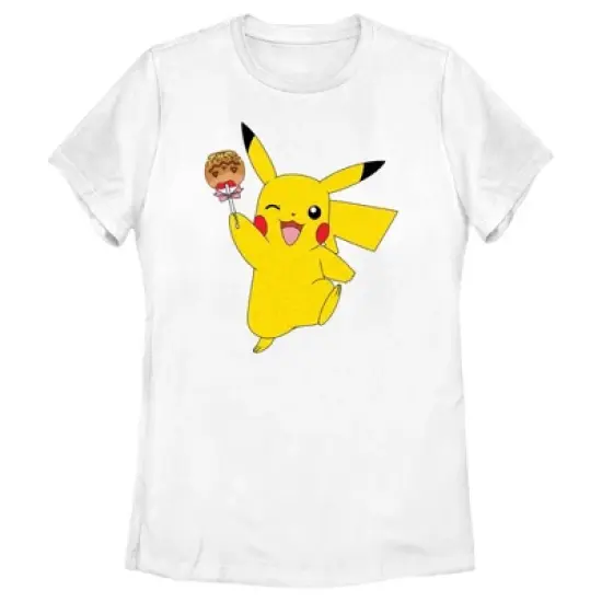Women's Pokemon Halloween Pikachu Caramel Apple T-Shirt image {3}