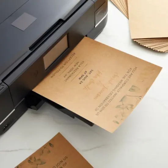 Sustainable Greetings 96 Sheets Brown Kraft Paper Cardstock, 176gsm (8.5 x 11 In) for Crafts, Wedding, Party Invitations, Drawing, DIY image {3}