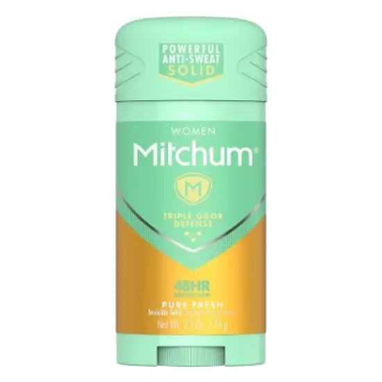 Mitchum Women's Triple Odor Defense Invisible Solid Antiperspirant Deodorant - Pure Fresh - 2.7 oz image {9}