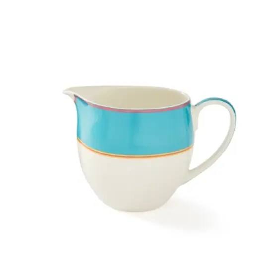 Kit Kemp by Spode Calypso 12oz Pitcher, Vibrant Colors, Porcelain, Dishwasher and Microwave Safe, Creamer Jug for Tea and Coffee, Fabulous Gift image {5}