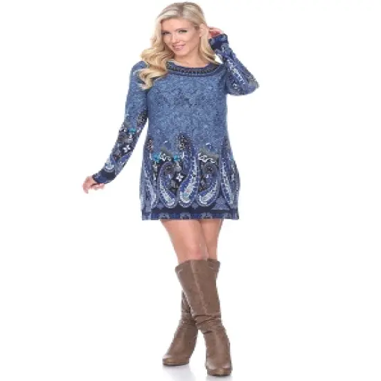 Women's Sandrine Embroidered Sweater Dress - White Mark image {5}