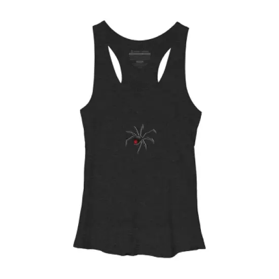 Women's Design By Humans Halloween spider tshirt By bambino Racerback Tank Top image {6}