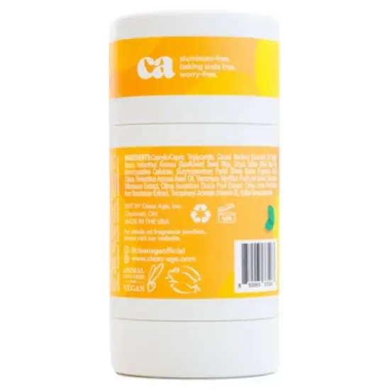 Clean Age Citrus AHA Solid Deodorant for Teens - 2.25oz image {1}