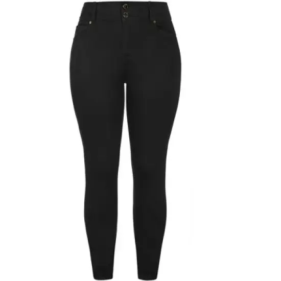 Women's Plus Size Harley Short Skinny Jean - black | CITY CHIC image {2}