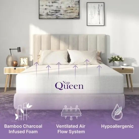 NapQueen 10" Elizabeth Cooling Gel Memory Foam Mattress image {5}