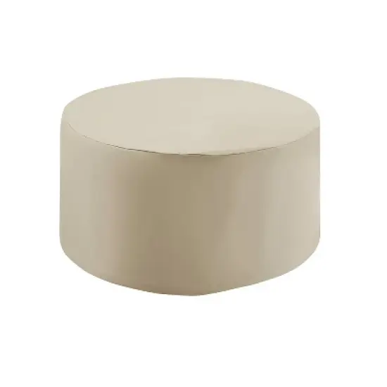 Outdoor Catalina Round Table Furniture Cover - Tan - Crosley image {3}