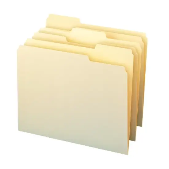 Smead File Folder, 1/3-Cut Tab, Assorted Position, Letter Size, Manila, 24 per Pack (11928) image {2}