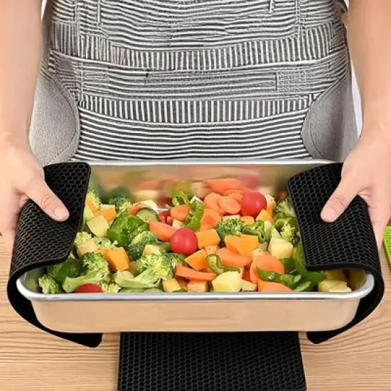 Cheer Collection 4-Pack Silicone Trivets &ndash; Non-Slip Heat-Resistant Mats for Hot Pots, Coasters, Drying, Jar Opening image {5}