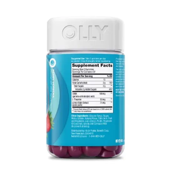 OLLY Goodbye Stress Tallboy Multivitamins Gummies - 74ct image {5}