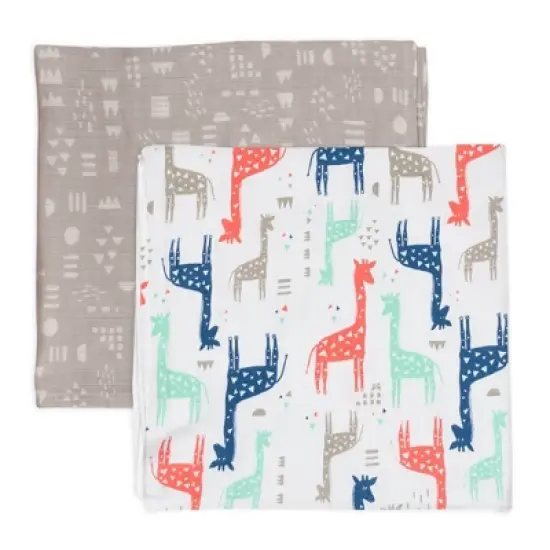 Honest Baby Organic Cotton Muslin Swaddle Blankets - 2pk image {10}