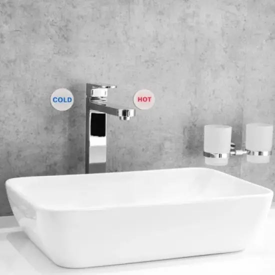 Unique Bargains Acrylic Home Business Self Stick Hot/Cold Water Label image {3}