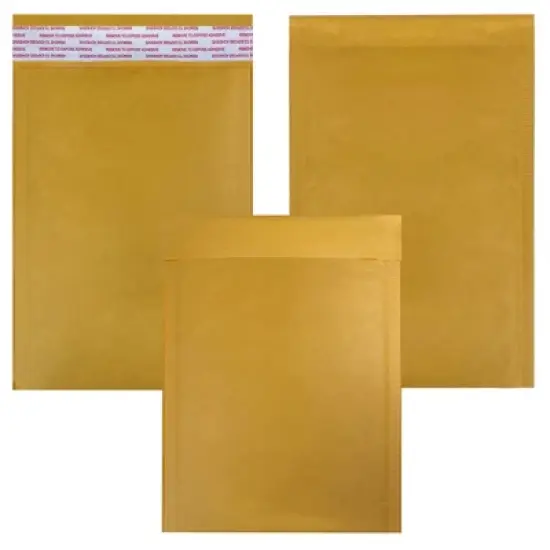 UOFFICE Pack of 1000 Bulk Kraft Bubble Mailers 6.5" x 10" - #0 Self-Seal Padded Envelopes image {3}
