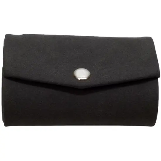 Speert Suede Mirror Double Lipstick Holder Pouch Snap Closure Grey or Tan Brown image {4}